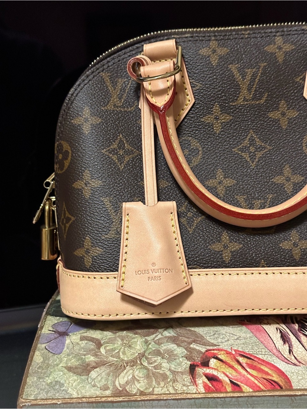NEW! Louis Vuitton Alma BB Brown Monogram Handbag Sachel 💯 Authentic - Picture 3 of 16